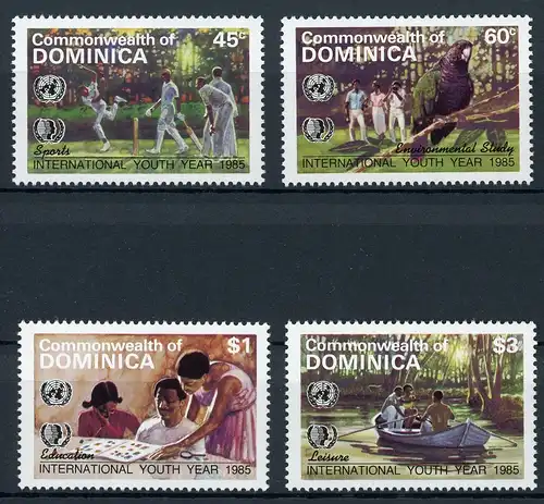 Dominica 919-22 postfrisch Jahr der Jugend #IS742