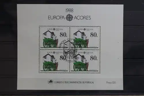 Portugal Azoren Block 9 mit 390 gestempelt #UM580