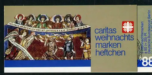 Berlin Caritas Weihnachts-Markenheft 1988 829 gestempelt Berlin #IS699
