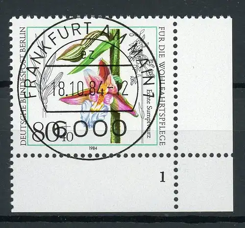Berlin 726 Formnummer 1 gestempelt Frankfurt #IS789