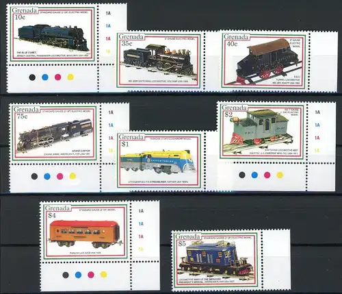 Grenada 2452-2459 postfrisch Eisenbahn #IV401