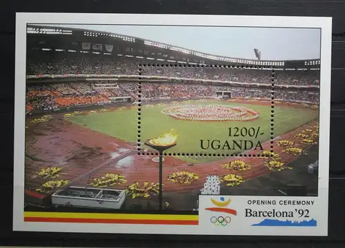 Uganda Block 130 mit 888 postfrisch #UN636