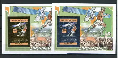 Elfenbeinküste 1450-1451 B postfrisch Fußball #GE699