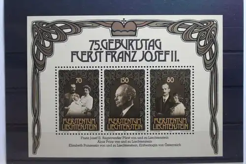 Liechtenstein Block 11 mit 770-772 postfrisch #UO654