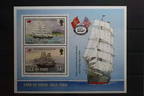 Großbritannien Isle of Man Block 10 mit 371, 374 postfrisch #UN912