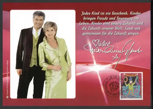 SOS Kinderdorf Autogrammblatt Marianne & Michael #BW8050