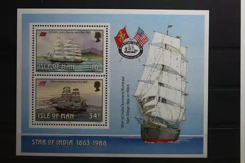 Großbritannien Isle of Man Block 10 mit 371, 374 postfrisch #UN910