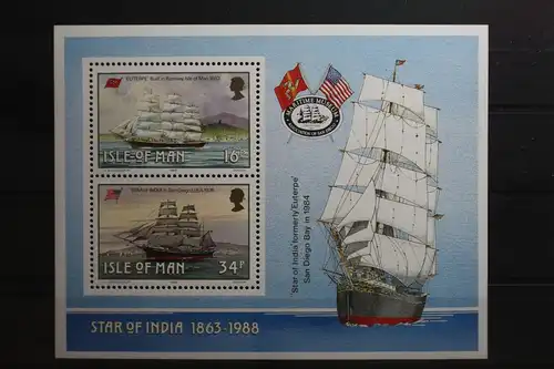 Großbritannien Isle of Man Block 10 mit 371, 374 postfrisch #UN913