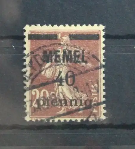 Memel 22 gestempelt #UO118