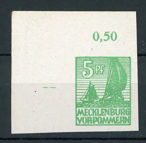 SBZ Mecklenburg-Vorpommern 32 x Eckrand ol postfrisch #IM036