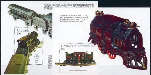 Grenada Block 311-312 postfrisch Eisenbahn #IV402