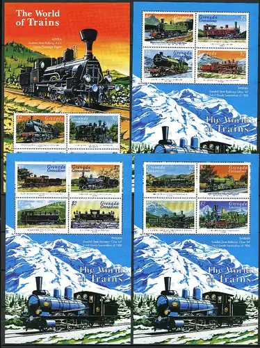 Grenada ZD Bogen 2856-2871 postfrisch Eisenbahn #IM060