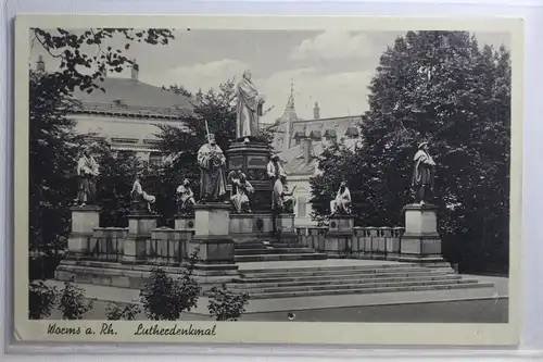 AK Worms a. Rh. Lutherdenkmal #PI320