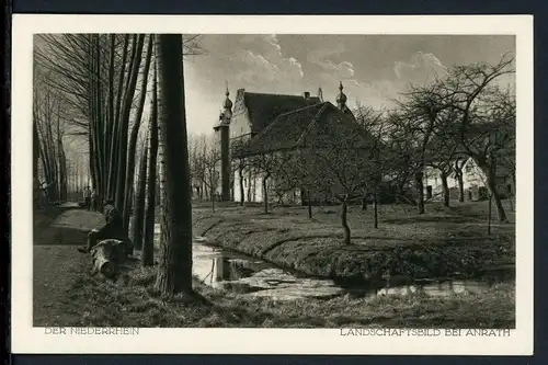 AK Anrath Kreis Viersen Landschaftsbild mit Gutshof um 1940 #IT785