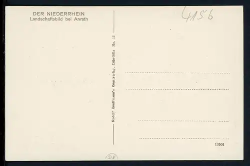 AK Anrath Kreis Viersen Landschaftsbild mit Gutshof um 1940 #IT785