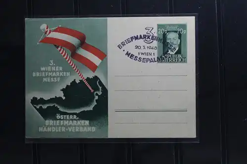 20 Gr. Privat Ganzsachen-Karte Michael Ziehrer, 3.Wiener Briefmarkenmesse #BA554