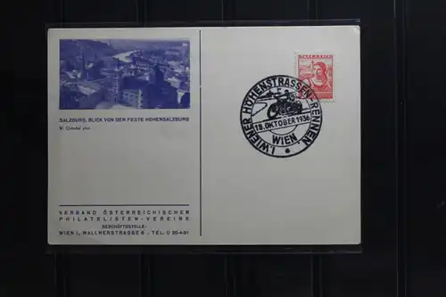 Österreich 568 auf Postkarte als Einzelfrankatur Sonderstempel 18.10.1936 #BA564