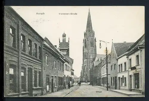 AK Anrath Kreis Viersen Viersenerstrasse kath. Kirche 1908 #IU501