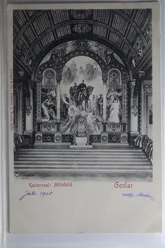 AK Goslar Kaisersaal: Mittelbild 1905 #PI319