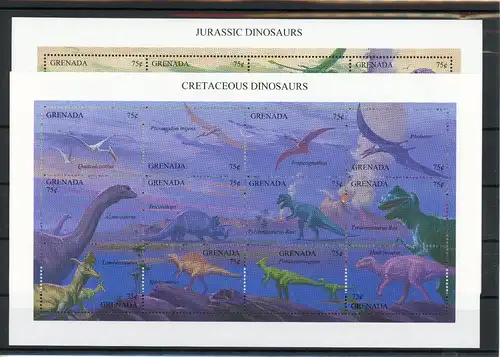 Grenada Kleinbogen 2738-2761 postfrisch Dinosaurier #IS899