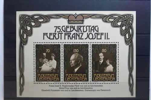 Liechtenstein Block 11 mit 770-772 postfrisch #UO650