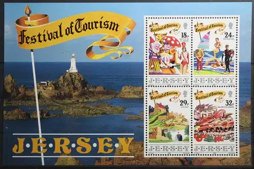 Großbritannien Jersey Block 5 mit 516-519 postfrisch #UP553