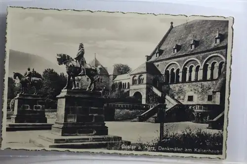 AK Goslar am Harz Denkmal mit Kaiserhaus #PI316