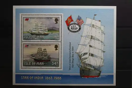 Großbritannien Isle of Man Block 10 mit 371, 374 postfrisch #UN908