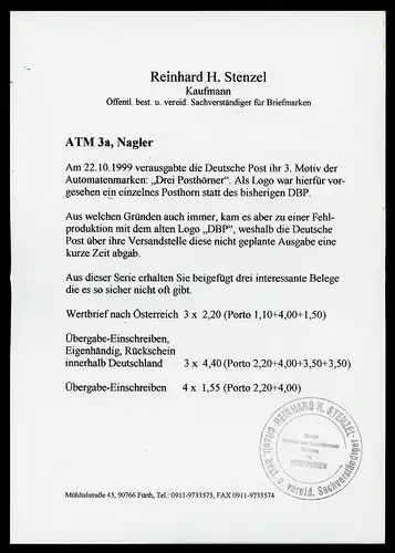 Bund 3 portogerechte MeF ATM 3.1 Prüfbericht Mehrfachfrankatur #IY277