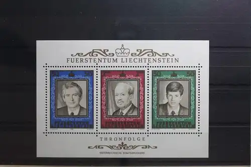 Liechtenstein Block 13 mit 942-944 postfrisch #UN932
