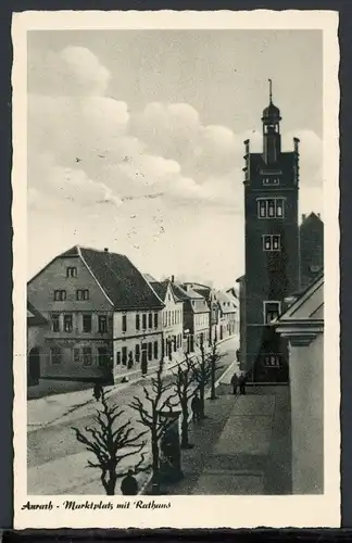 AK Anrath Kreis Viersen Marktplatz mit Rathaus 1949 #IT801