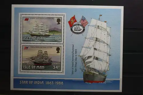 Großbritannien Isle of Man Block 10 mit 371, 374 postfrisch #UN909