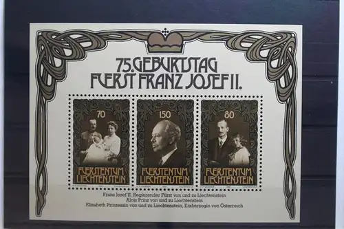 Liechtenstein Block 11 mit 770-772 postfrisch #UO652