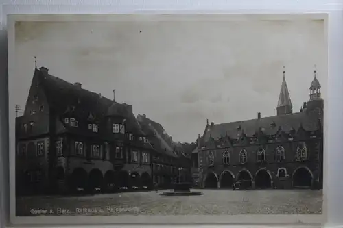 AK Goslar am Harz Rathaus u. Kaiserwoth #PI335