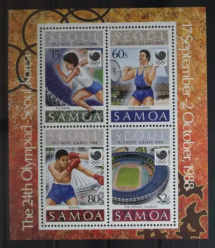 Samoa Block 44 mit 645-648 postfrisch #UO733