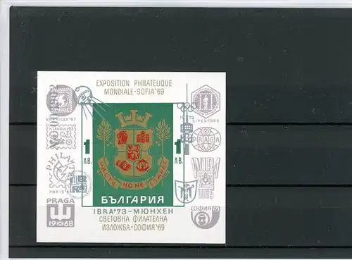 Bulgarien Block 41 postfrisch Wappen #IT686
