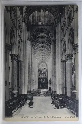 AK Rouen Intérieur de la Cathédrale #PI342