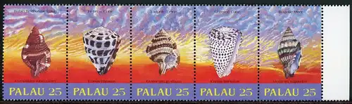 Palau 273-277 postfrisch Muscheln #IT721
