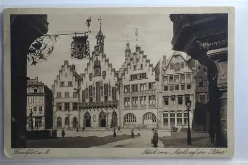 AK Frankfurt am Main Blick vom Markt auf den Römer 1924 #PI409