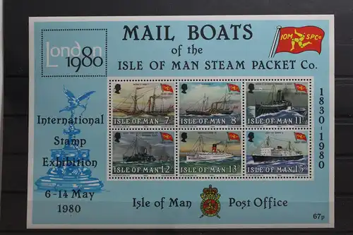 Großbritannien Isle of Man Block 3 mit 166-171 postfrisch #UP615
