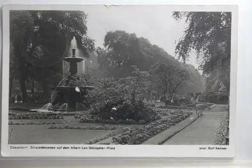 AK Düsseldorf Schalenbrunnen auf d. A.-L.-Schlageter-Platz 1941 #PI369