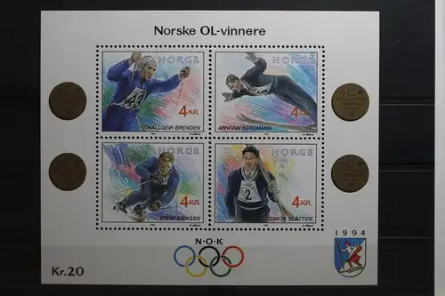 Norwegen Block 17 mit 1090-1093 postfrisch #UO916