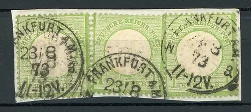 Deutsches Reich 3x 23 a Briefstück #IS914