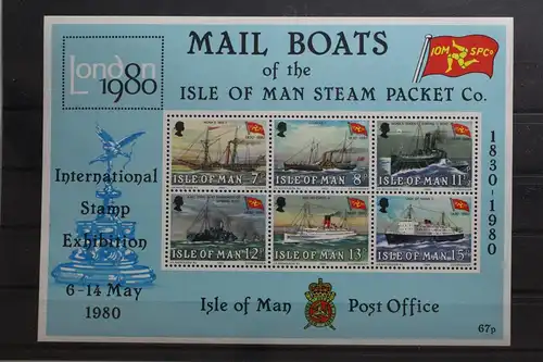 Großbritannien Isle of Man Block 3 mit 166-171 postfrisch #UP612
