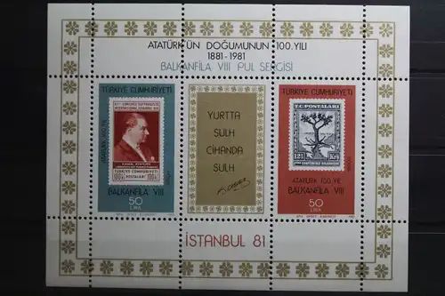 Türkei Block 20 mit 2574-2575 postfrisch #UQ447