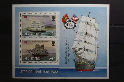 Großbritannien Isle of Man Block 10 mit 371, 374 postfrisch #UN904