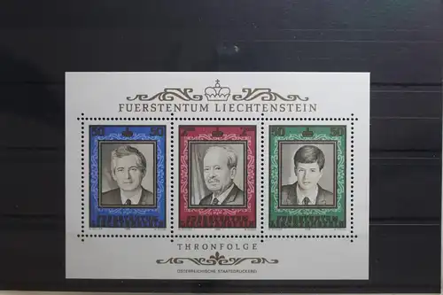 Liechtenstein Block 13 mit 942-944 postfrisch #UN935