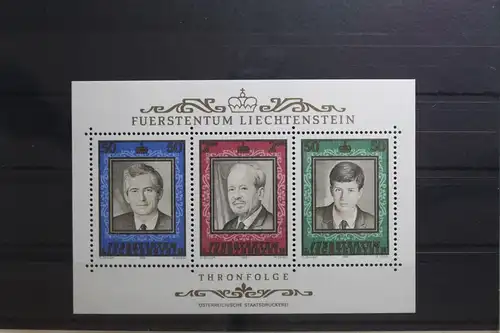 Liechtenstein Block 13 mit 942-944 postfrisch #UN942