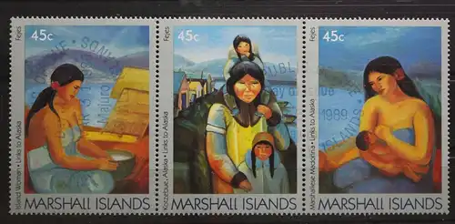 Marshall-Inseln 209-211 gestempelt als Dreierstreifen #UQ631