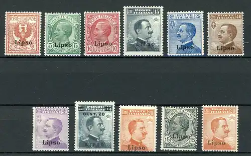 Ägäische Inseln 3-13 VI mit Falz LIPSO #IS929